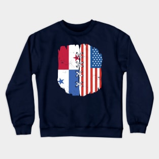 Proud Panamanian American Heritage // Panama & USA Flags Crewneck Sweatshirt